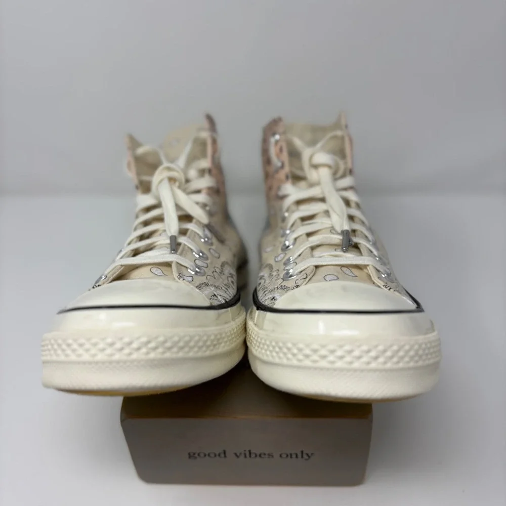Converse x Offspring Chuck 70 Paisley High Tops 169881C Boho Streetwear M10/W12 - Picture 7 of 10